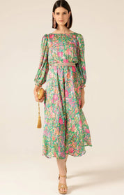 Shop Pastel Paradise Floral Midi Dress - Sacha Drake