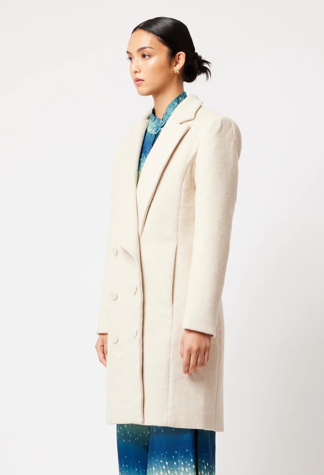 Shop Pisces Wool Blend Coat │ Fawn - ONCEWAS