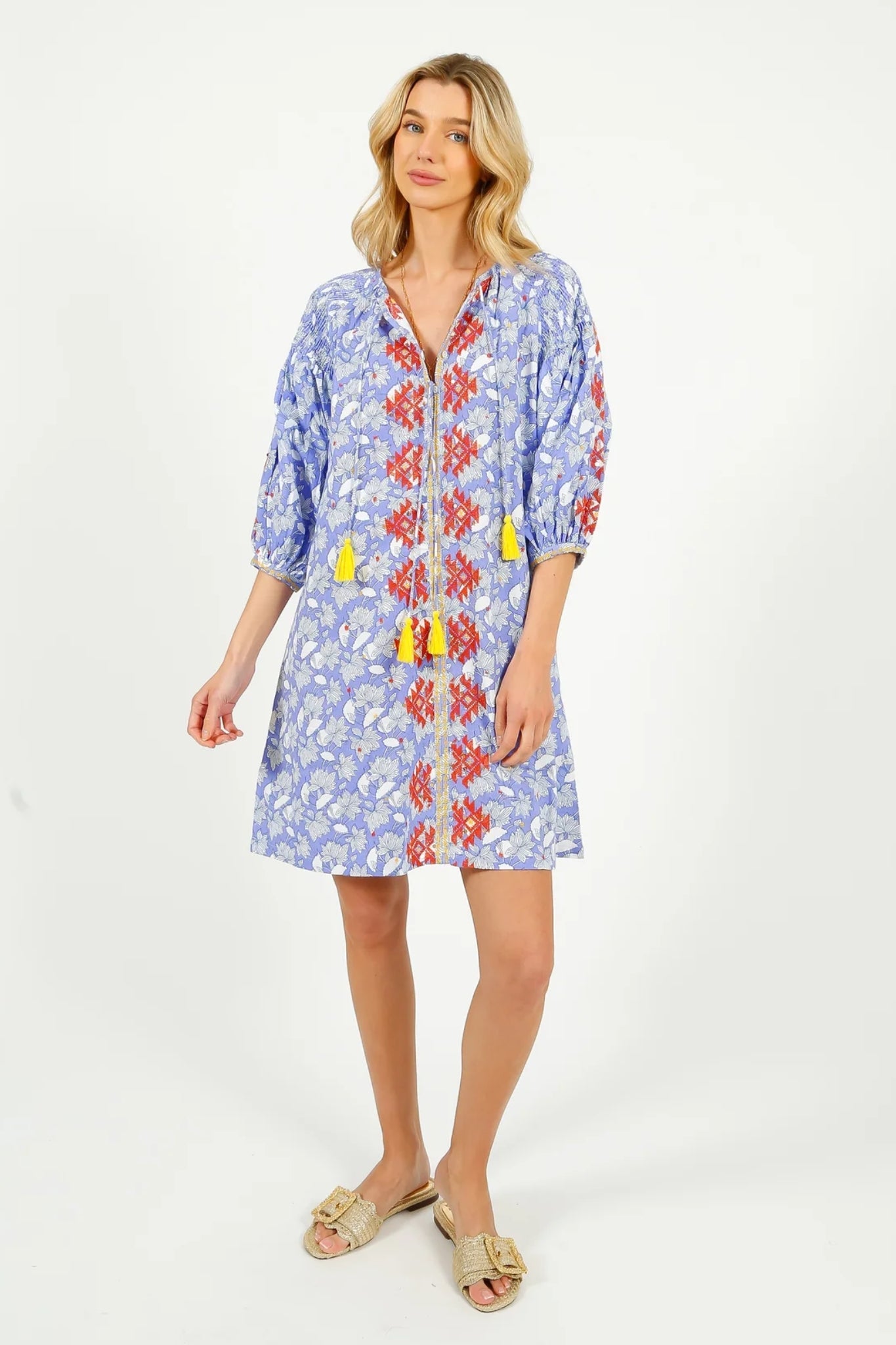 Shop Place du Soleil Lila Print Dress - Place du Soleil