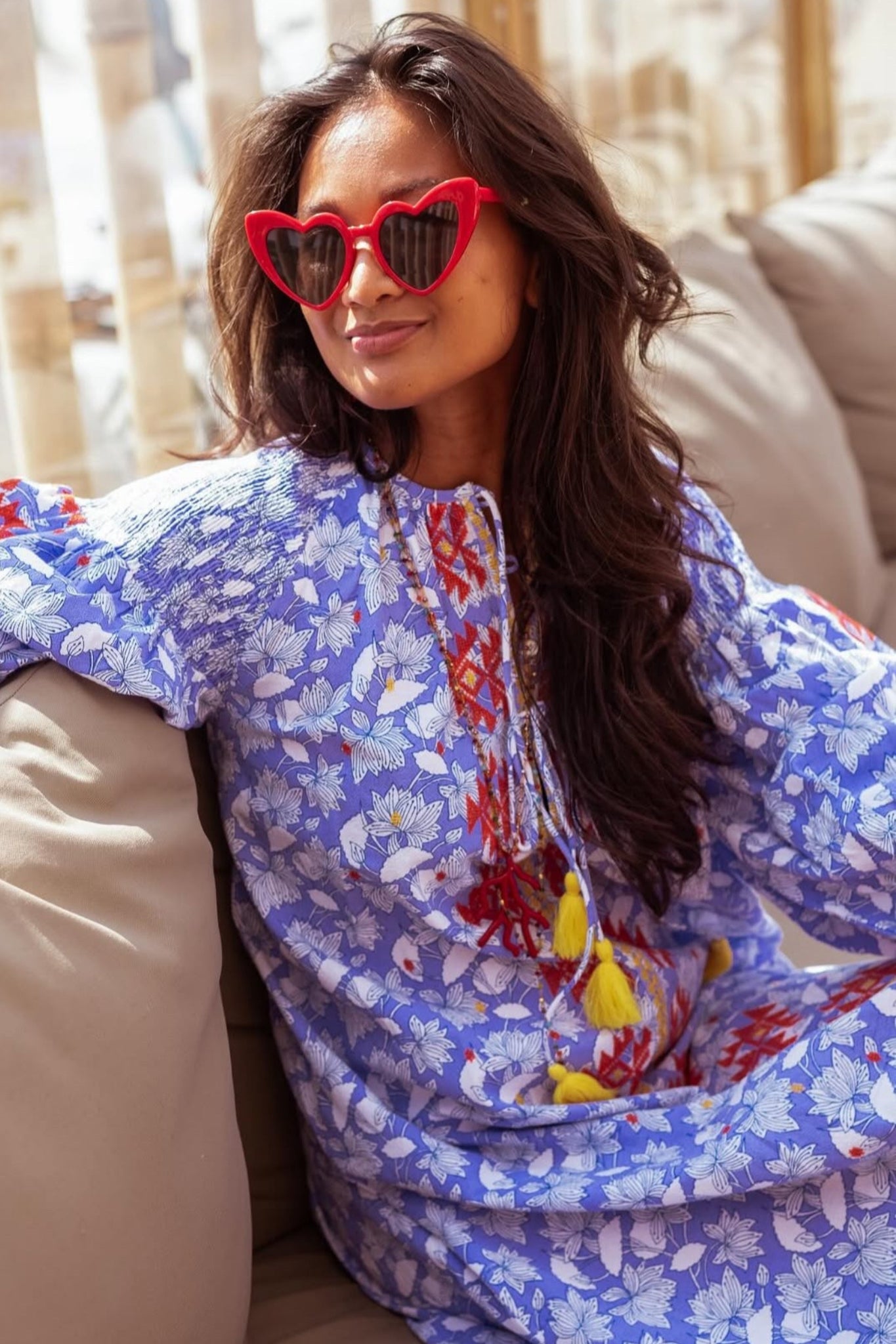 Shop Place du Soleil Lila Print Dress - Place du Soleil