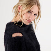 Shop Plush Sweater | Black - Monari