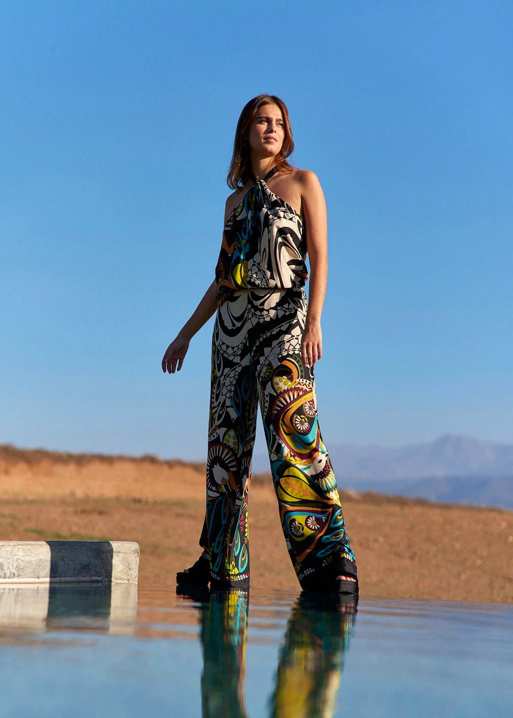 Shop Pop Flowy Woven Pants | Rio Multi - Lauren Vidal Paris