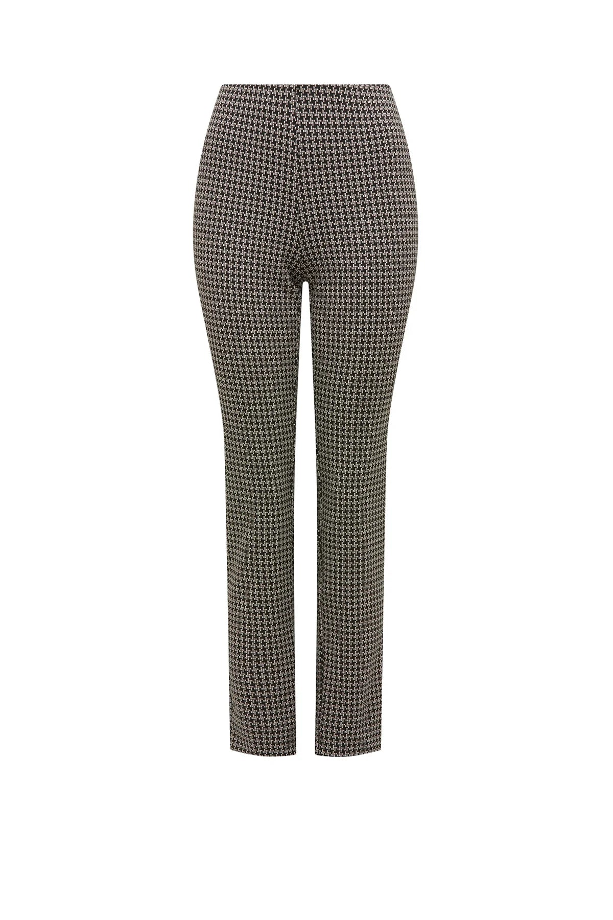 Shop PRE-ORDER Cable Melbourne Liv Houndstooth Pant | Black Camel - Cable Melbourne