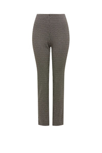 Shop PRE-ORDER Cable Melbourne Liv Houndstooth Pant | Black Camel - Cable Melbourne