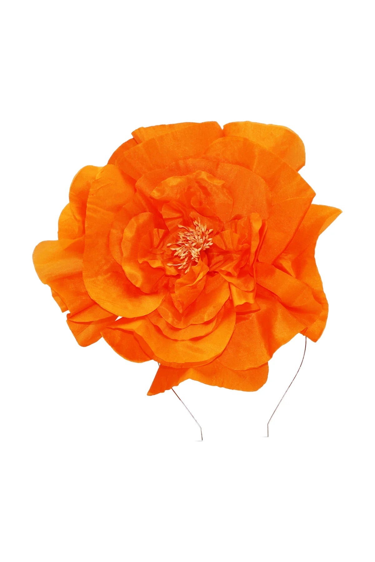 Shop PRE - ORDER Cindy Silk Fascinator | Orange - Morgan & Taylor