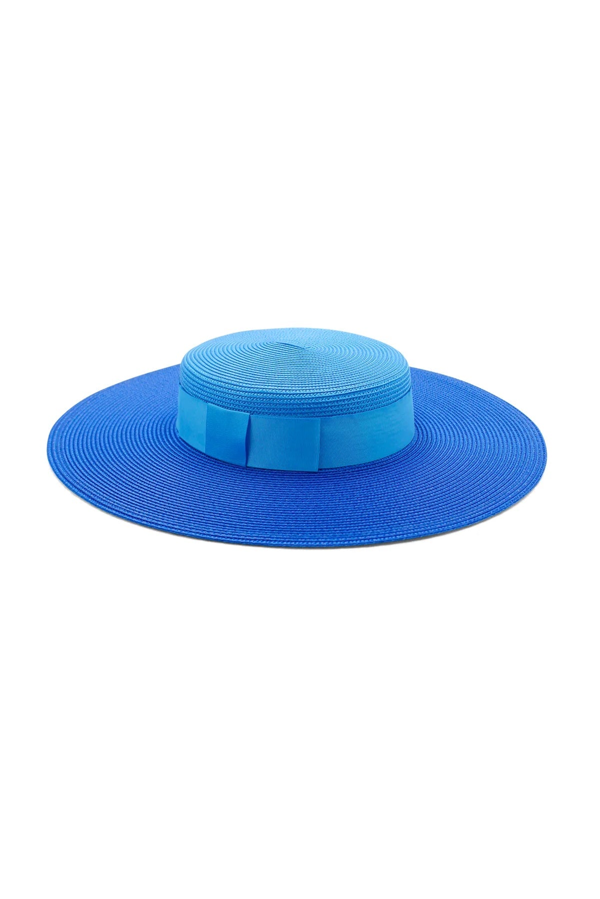 Shop PRE - ORDER Domino Boater Hat | Blue - Morgan & Taylor