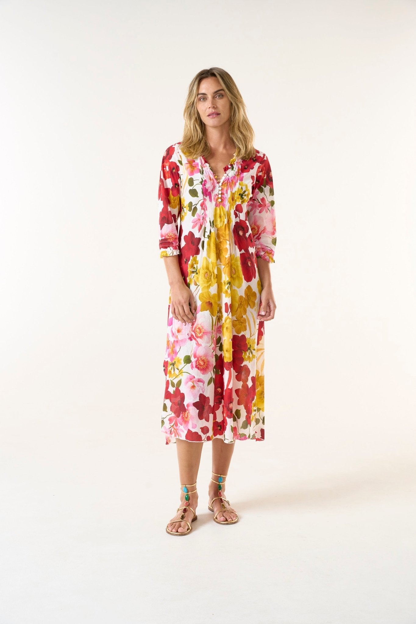 Shop PRE - ORDER Long Poppy - Flamenco Yellow - Cotton | Yellow - Oneseason Australia