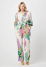 Shop PRE - ORDER OnceWas Bahia Linen Rayon Pant | Wisteria Alba - ONCEWAS