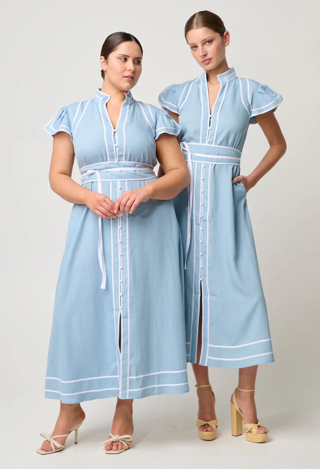 Shop PRE - ORDER Panama Dress | Limited Release in Chambray - ONCEWAS