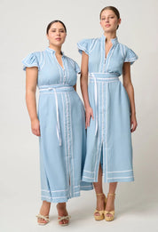 Shop PRE - ORDER Panama Dress | Limited Release in Chambray - ONCEWAS