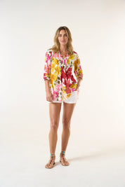 Shop PRE - ORDER Poppy Top - Flamenco - Cotton | Yellow - Oneseason Australia