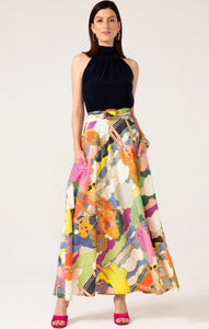 Shop PRE - ORDER Sacha Drake Florida Cotton Maxi Skirt | Mango Paisley Tile Print - Sacha Drake