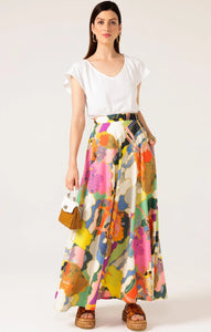 Shop PRE - ORDER Sacha Drake Florida Cotton Maxi Skirt | Mango Paisley Tile Print - Sacha Drake