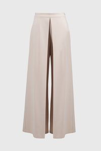 Shop PRE - ORDER Signature Woven Crepe High Waist Wide Leg Pants Style 251734 | Quartz - Joseph Ribkoff