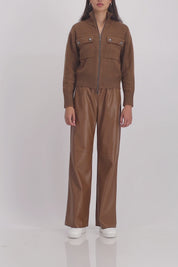 Monari Stand Up Collar Cadigan Jacket
