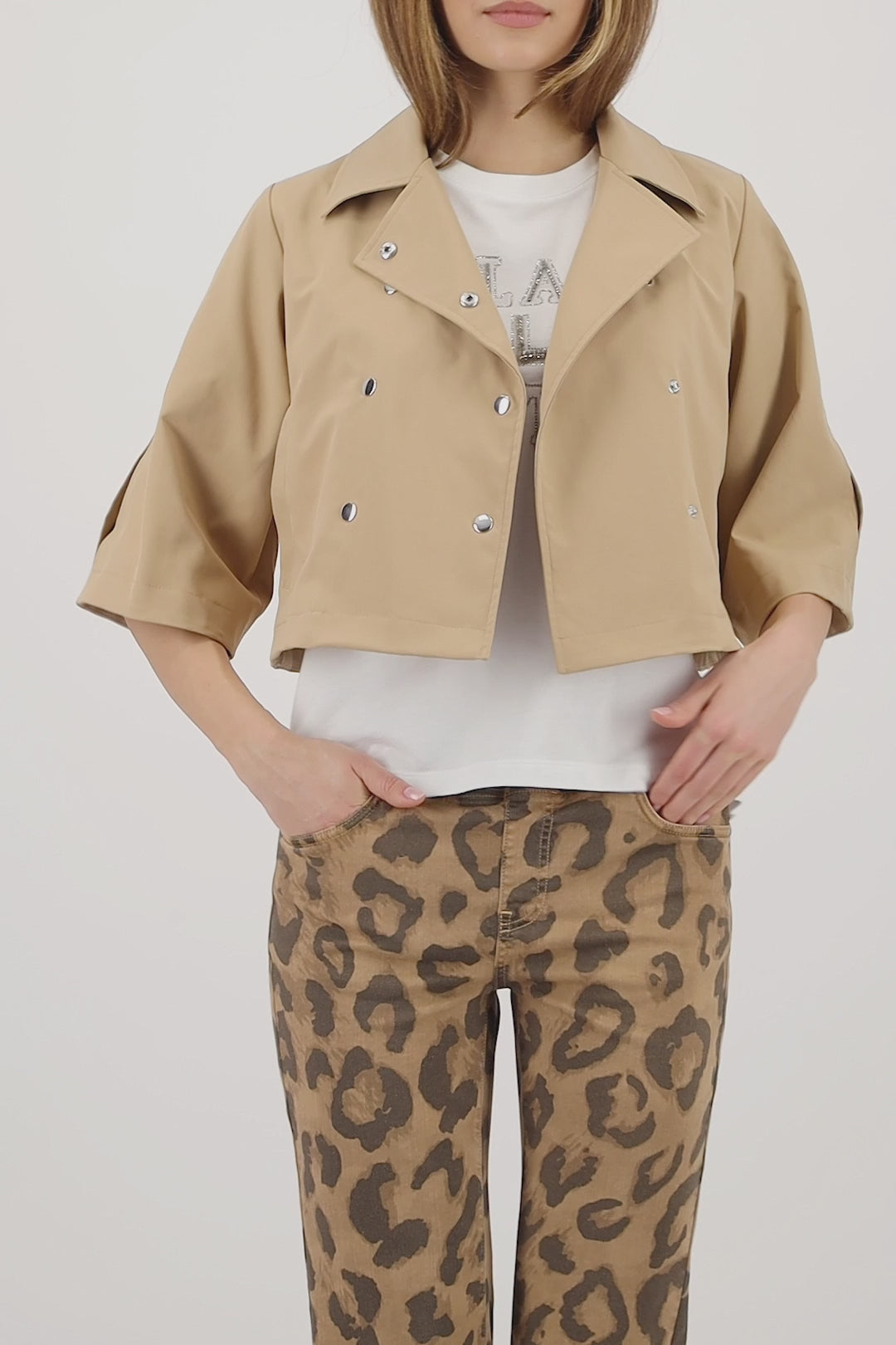 Monari Viva Italia Trench Cape Jacket