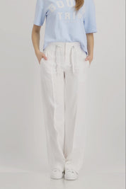 Monari Cape Town Wide-Leg Trousers with Drawstring