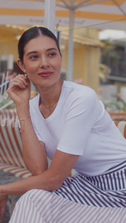 Foil Jet Set Go Cotton Tee