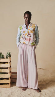 Herzens Silk Blouse Pastel Multi
