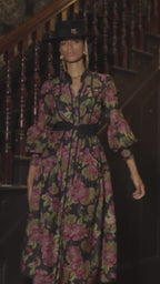 OnceWas Esmeralda Cotton Silk Dress