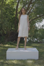 Joseph Ribkoff Viscose Sweater Knit Sleeveless A-Line Dress