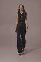 Joseph Ribkoff Heavy Knit Fitted Vest