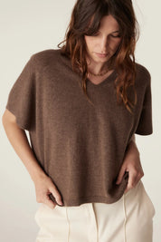 Shop Pure Cashmere Relaxed Top - Cable Melbourne