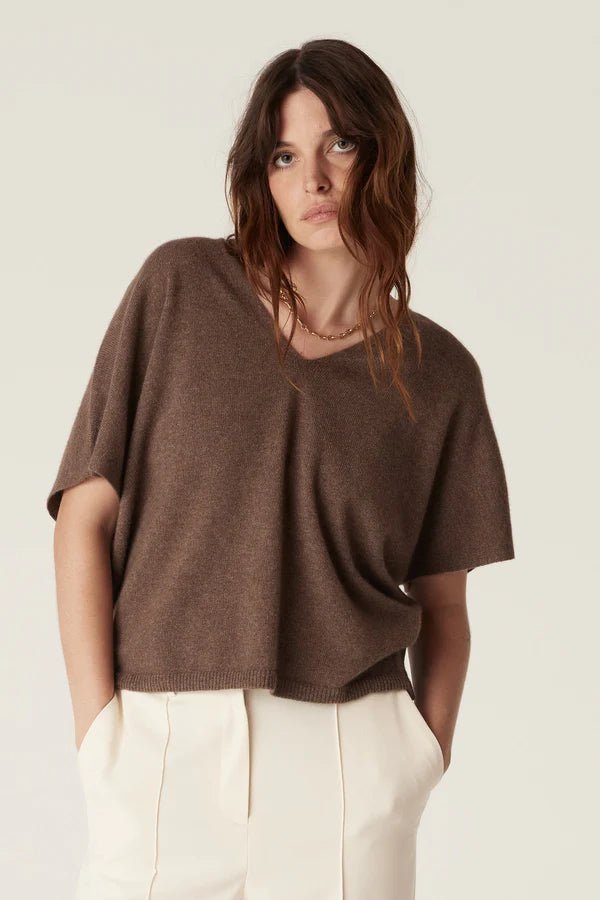 Shop Pure Cashmere Relaxed Top - Cable Melbourne