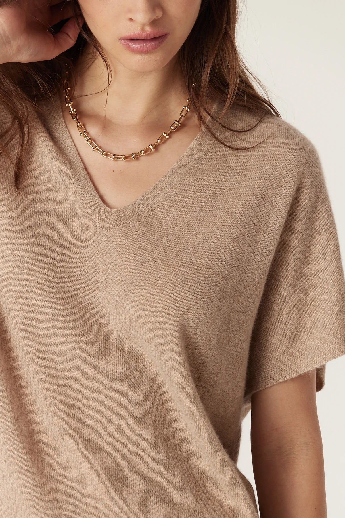 Shop Pure Cashmere Relaxed Top - Cable Melbourne