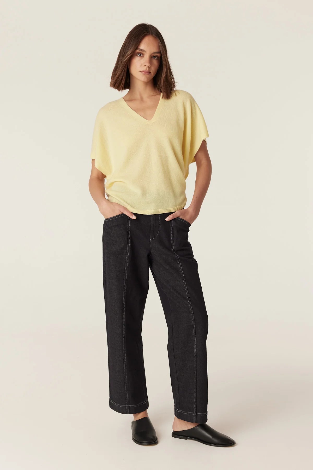 Shop Pure Cashmere Relaxed Top - Cable Melbourne