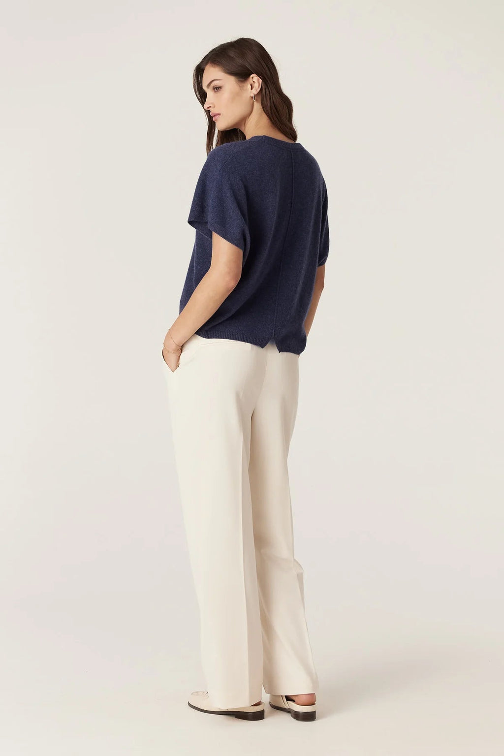 Shop Pure Cashmere Relaxed Top - Cable Melbourne