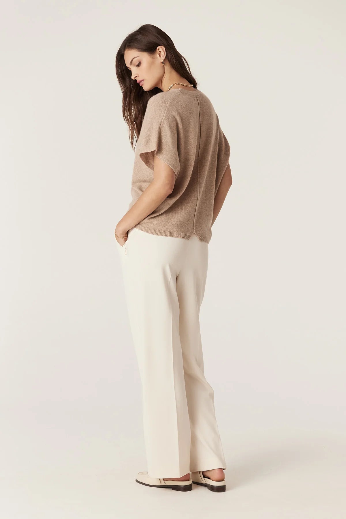 Shop Pure Cashmere Relaxed Top - Cable Melbourne