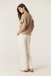 Shop Pure Cashmere Relaxed Top - Cable Melbourne