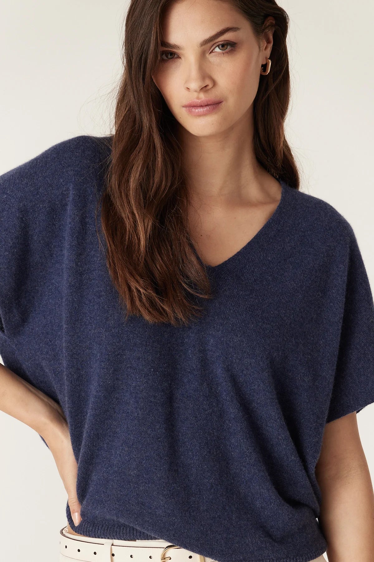 Shop Pure Cashmere Relaxed Top - Cable Melbourne