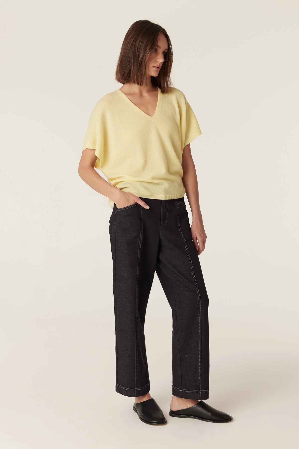 Shop Pure Cashmere Relaxed Top - Cable Melbourne