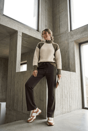 Shop Raffaello Rossi Candice Straight Jogger - Dark Brown - Raffaello Rossi