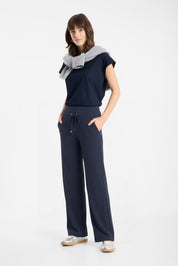Shop Raffaello Rossi Candice Straight Jogger Marine Navy - Raffaello Rossi