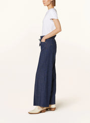 Shop Raffaello Rossi Sventy Belt Fluid Denim Wide Leg Jean - Raffaello Rossi