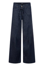 Shop Raffaello Rossi Sventy Belt Fluid Denim Wide Leg Jean - Raffaello Rossi