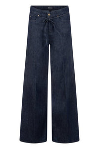 Shop Raffaello Rossi Sventy Belt Fluid Denim Wide Leg Jean - Raffaello Rossi