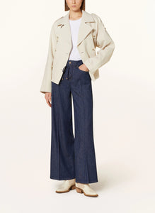 Shop Raffaello Rossi Sventy Belt Fluid Denim Wide Leg Jean - Raffaello Rossi