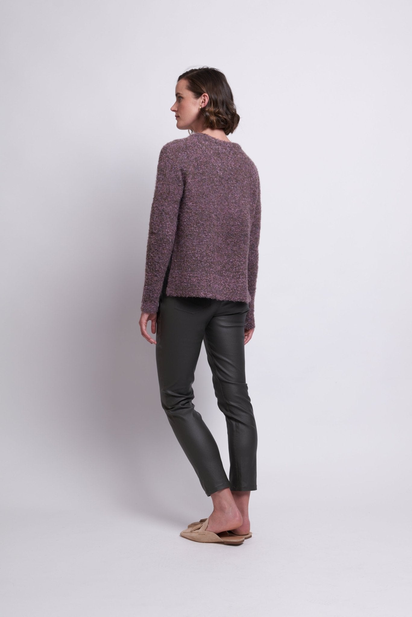 Shop Raglan To Riches Sweater | Lilac / Green - Foil