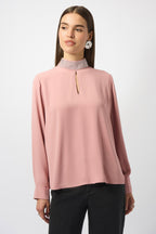 Shop Recycled Soft Twill Straight Top 253216 - Joseph Ribkoff
