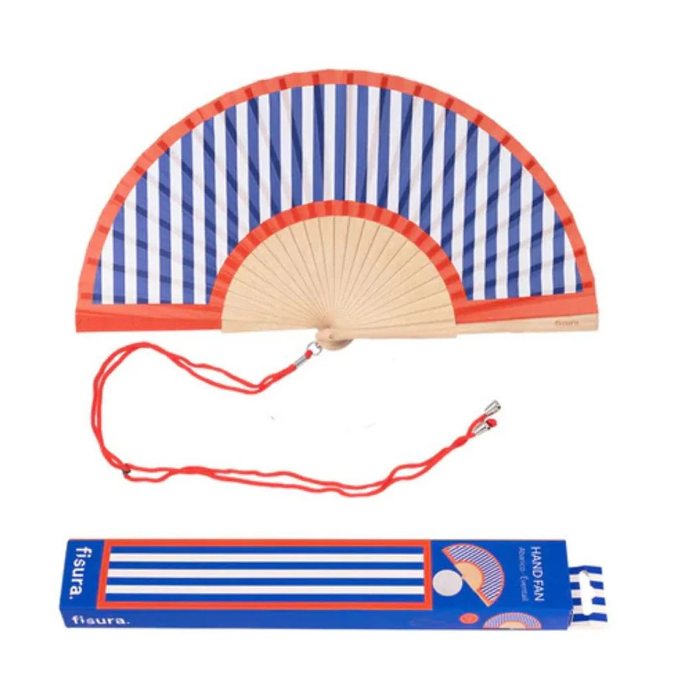 French Bazaar Hand Fan w/Gift Box