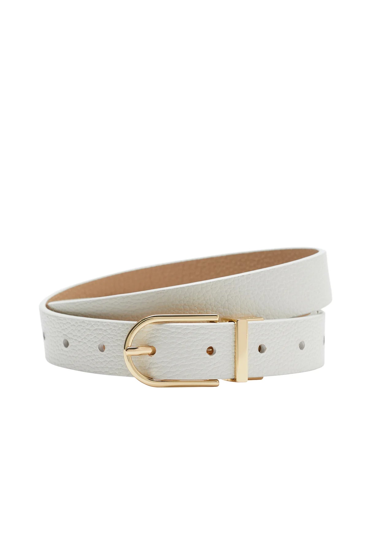 Shop Reversible leather Belt Ecru/Tan - Cable Melbourne