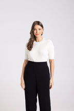 Shop Rib SS Crew Neck Knit - Two T's