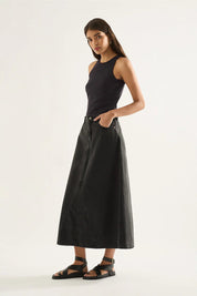 Shop Ruby Denim A-Line Maxi | Aged Black - Outland Denim