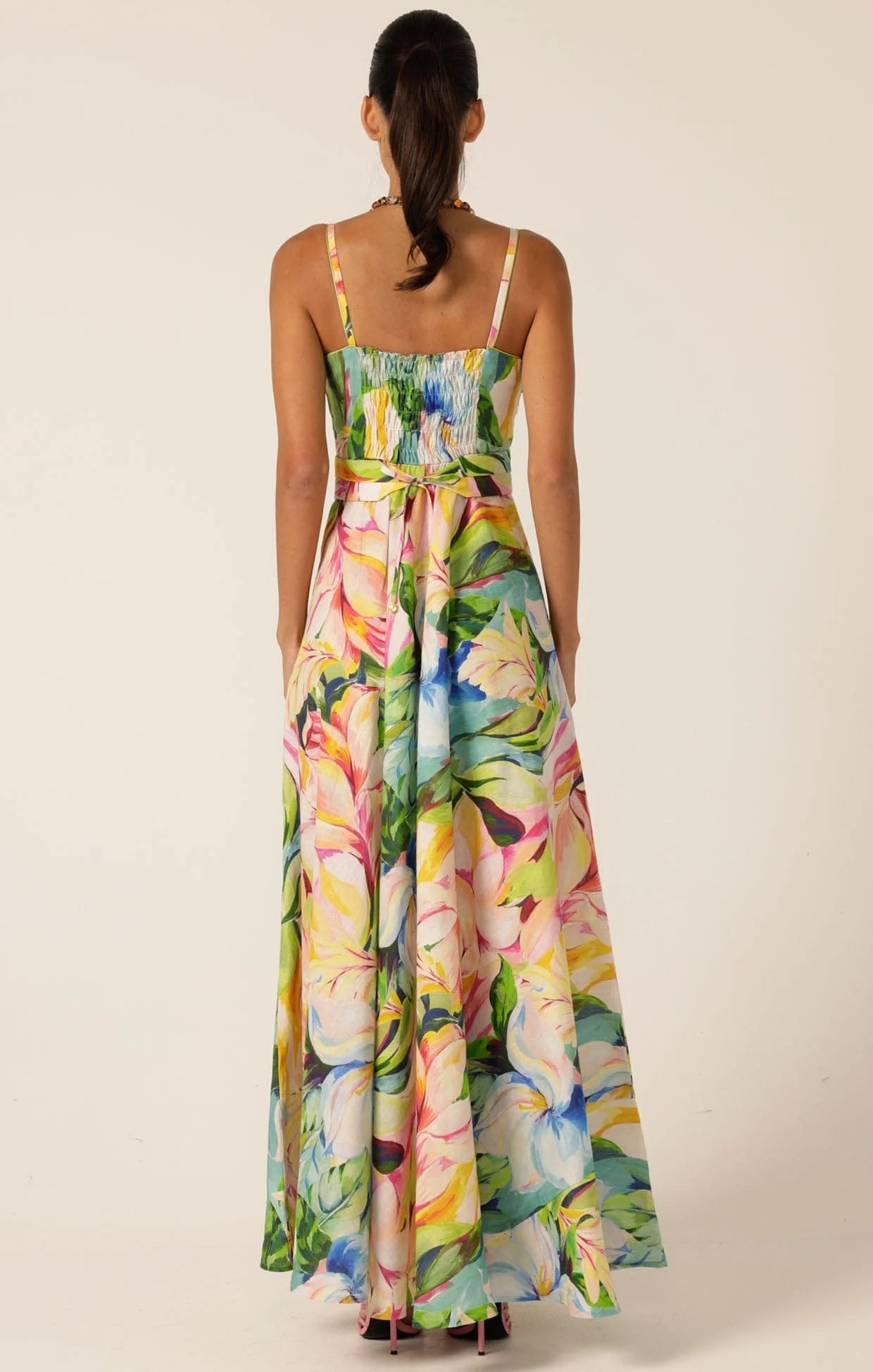 Shop SACHA DRAKE Camille Maxi Dress Watercolour Floral - SACHA DRAKE