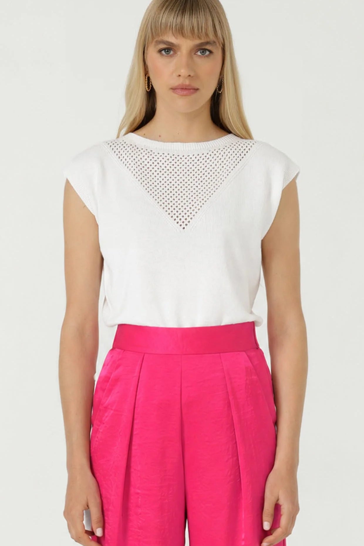 Shop Sacha Drake Chloe Knit Top White - SACHA DRAKE