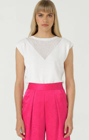 Shop Sacha Drake Chloe Knit Top White - SACHA DRAKE